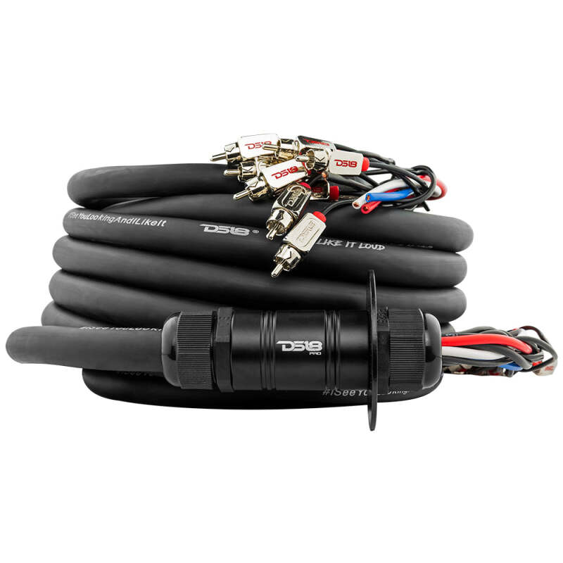 DS18 Medusa Wire Pack 10 Channel RCA 4 x 12GA OFC Power Wire 30-Feet