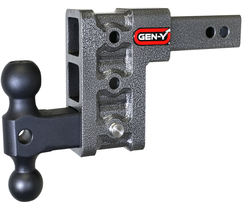 GEN-Y Hitch Gen-Y Mega Duty 2in Shank 5in Drop 1.5K TW 10K Hitch w/GH-031 Dual-Ball