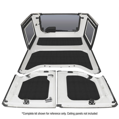 DEI 11-18 Jeep Wrangler JK 4-Door Boom Mat Rear Side Window Trim - 2 Piece - Black