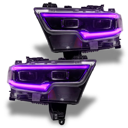 ORACLE Lighting Oracle 19-21 RAM 1500 Projector LED Headlight DRL Kit - RGBW+A w/ BC1 Controller