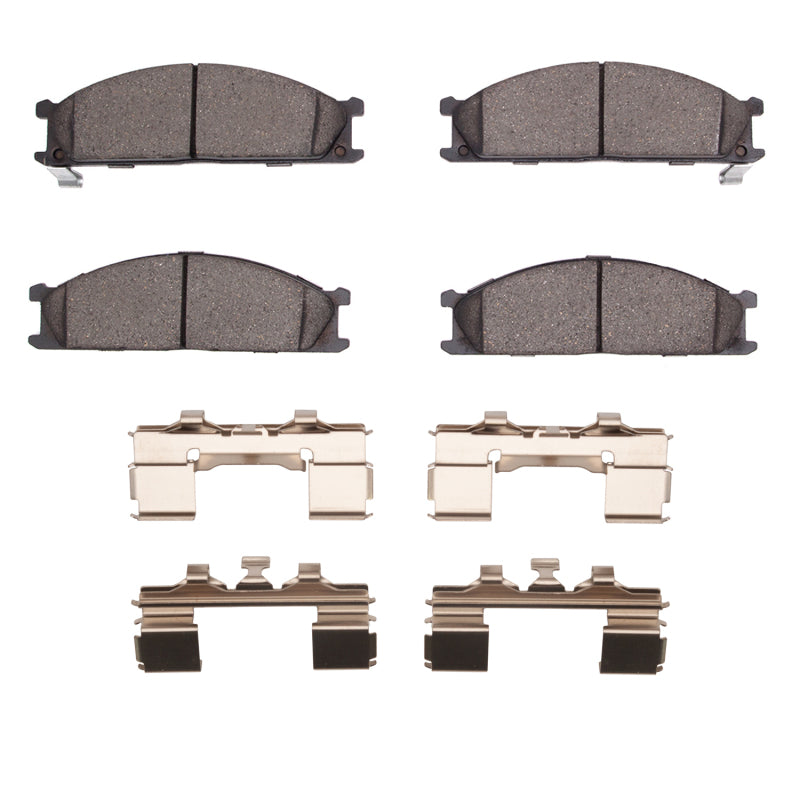 DFC 85-15 Nissan D21 Hardbody Pickup 4WD (4 Cyl) Front 5K Adv Semi Metallic Brake Pad & Hardware Kit