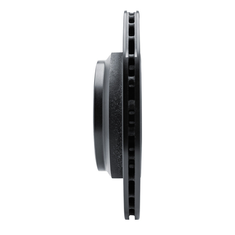 R1 Concepts R1 14-16 Maserati Ghibli Rear Left Drilled & Slotted Black Brake Rotor