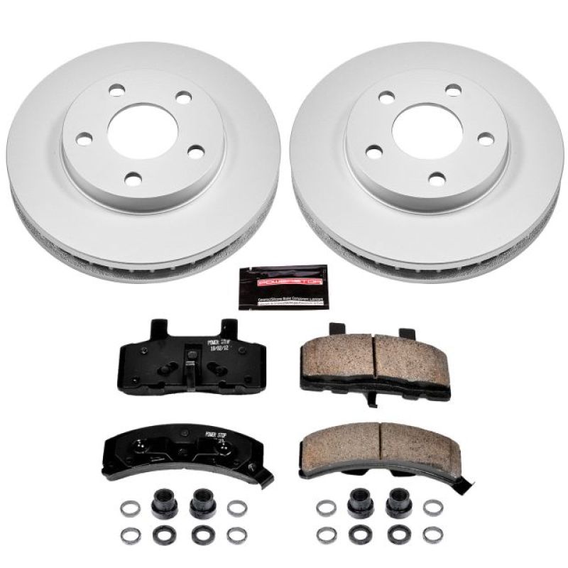 PowerStop Power Stop 91-93 Cadillac Commercial Chassis Front Z17 Evolution Geomet Coated Brake Kit