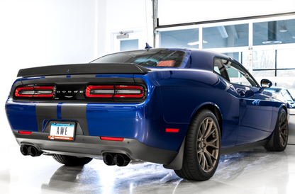 AWE Tuning 2015+ Dodge Challenger 6.4L/6.2L SC Track Edition Exhaust - Quad Diamond Black Tips
