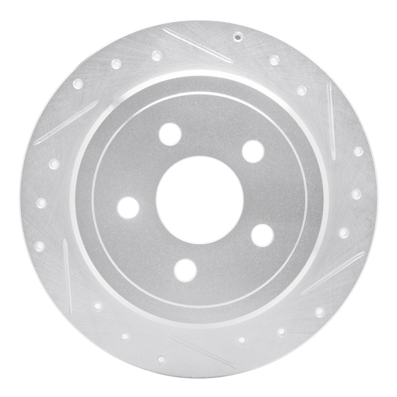 R1 Concepts R1 95-03 Ford Windstar Rear Right Drilled & Slotted Silver Brake Rotor
