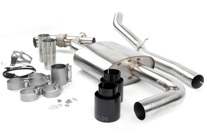 Dinan 16-23 BMW X1/X2 xDrive28i (F48/F39) Valved Axleback Exhaust System - Black Tips