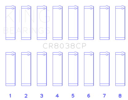 King Engine Bearings 03-09 Ford Powerstroke V8 6.0L Diesel (Size +.026mm) Connecting Rod Bearing Set