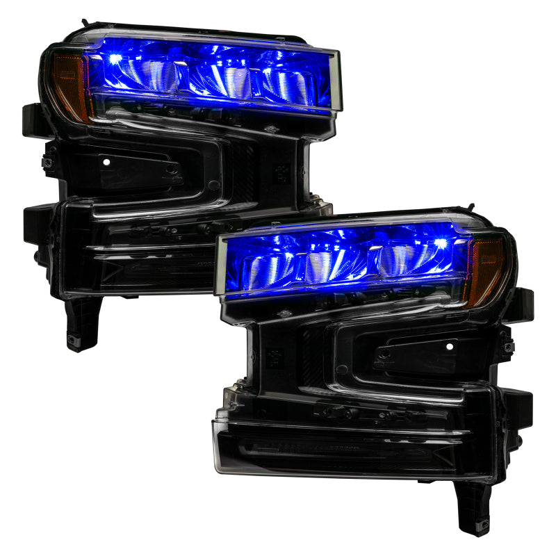 ORACLE Lighting Oracle 19-21 Silverado/Sierra 1500 RGB Demon Eye Headlight Kit - w/o Controller