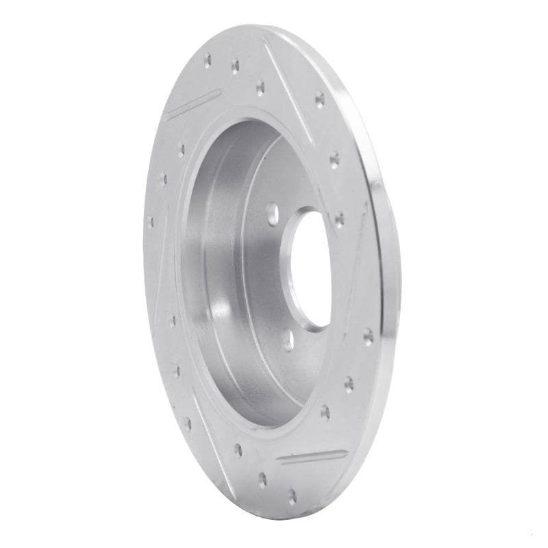 R1 Concepts R1 12-25 Dodge Attitude (Mexico) Rear Left Drilled & Slotted Silver Brake Rotor