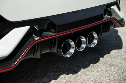 CORSA Performance Corsa 2017-2021 Honda Civic Type R Xtreme Cat-Back Tri Rear Exit with 4.5in Polished Pro-Series Tips