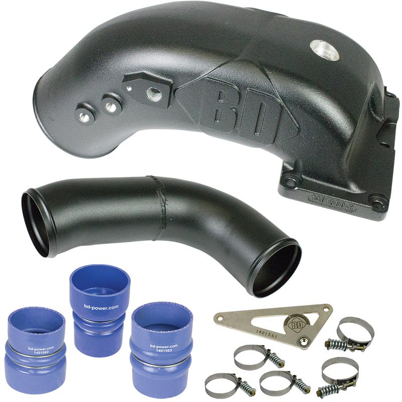 BD Diesel X-Flow Power Intake Elbow (Black) - Dodge 2003-2007 5.9L