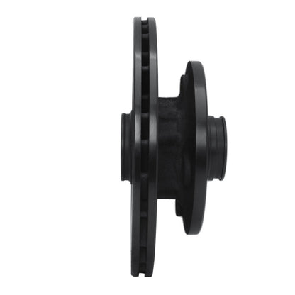 R1 Concepts R1 84-85 Mazda RX-7 Front Left Drilled & Slotted Black Brake Rotor