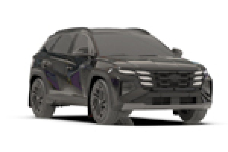 Rally Armor 25-26 Hyundai Tucson ICE XRT Black UR Mud Flap - Metallic Black Logo
