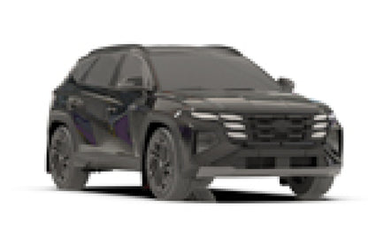 Rally Armor 25-26 Hyundai Tucson ICE XRT Black UR Mud Flap - Metallic Black Logo