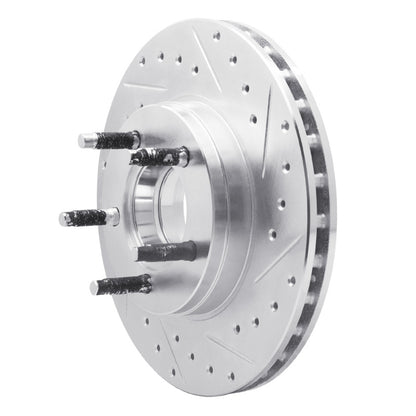 R1 Concepts R1 95-97 Ford Ranger (USA/Canada) Front Right Drilled & Slotted Silver Brake Rotor