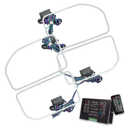 ORACLE Lighting Oracle Ford F250/350 11-16 Halo Kit (Square Ring Design) - ColorSHIFT w/ 2.0 Controller