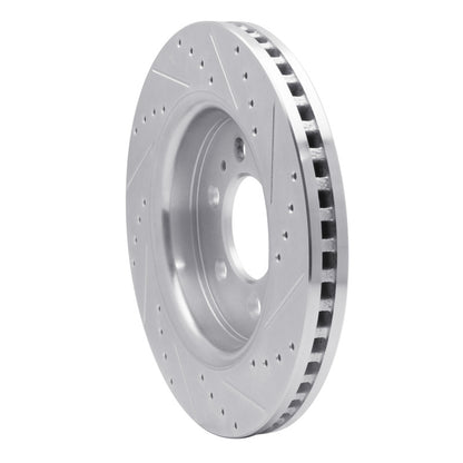 DFC 07-21 Ford F-150 4WD Front Left Drilled & Slotted Silver Brake Rotor