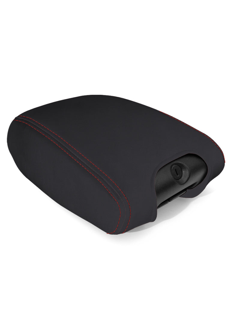 PRP Seats PRP 11-18 Jeep Wrangler JK/JKU Center Console Cover - Black with Red Stitching