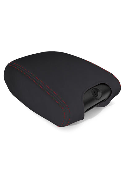 PRP Seats PRP 11-18 Jeep Wrangler JK/JKU Center Console Cover - Black with Red Stitching