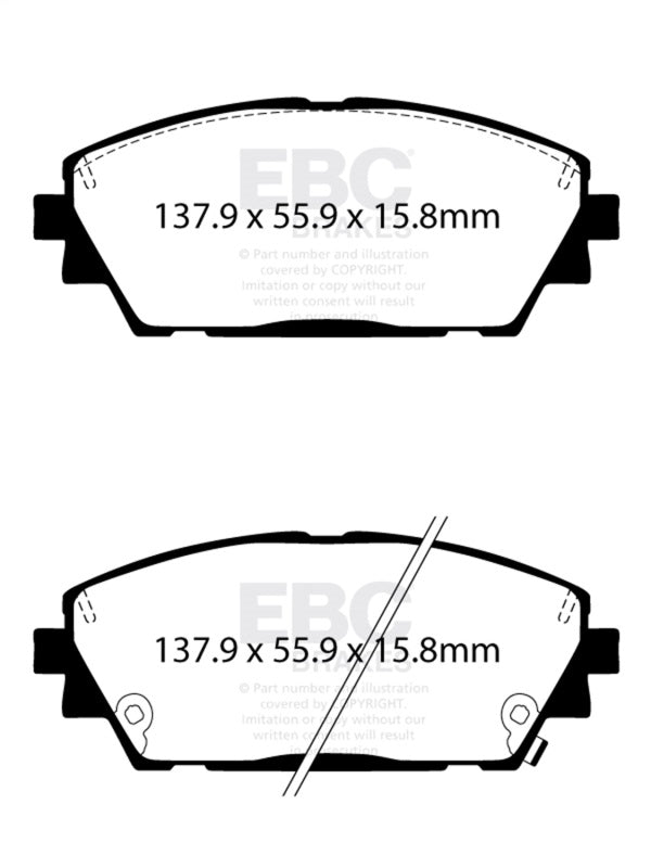 EBC 2019+ Mazda 3 (BP) 2.5L Yellowstuff Front Brake Pads