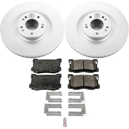 PowerStop Power Stop 15-16 Hyundai Genesis Front Z17 Evolution Geomet Coated Brake Kit