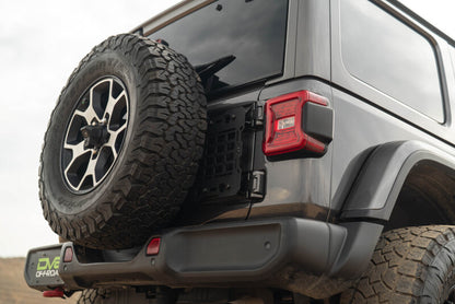 DV8 Offroad 2018-2025 Jeep Wrangler JL Tailgate Reinforcement Molle Panel