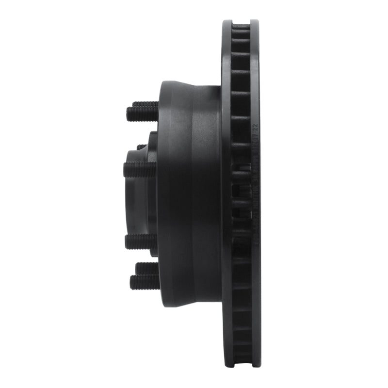 R1 Concepts R1 93-95 Chevrolet G30 Front Left Drilled & Slotted Black Brake Rotor