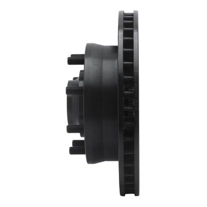 R1 Concepts R1 93-95 Chevrolet G30 Front Left Drilled & Slotted Black Brake Rotor