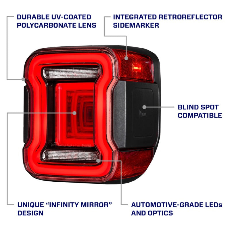 Form Lighting 20-26 Jeep Gladiator LED Tail Lights - Red (Pair)
