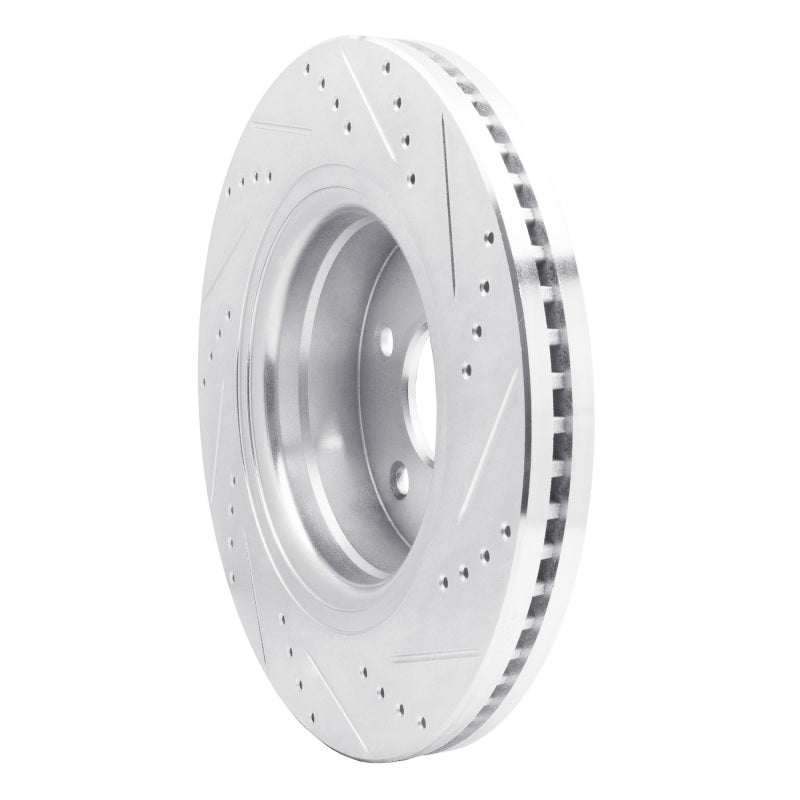 R1 Concepts R1 04-06 Dodge Ram 1500 Pickup Front Left Drilled & Slotted Silver Brake Rotor