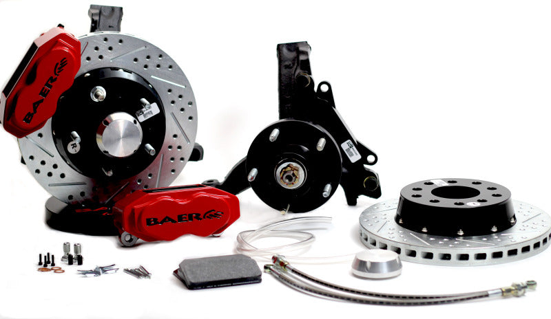 Baer Brakes 73-77 GM A-Body/70-81 F-Body STD Studs 11in SS4+ Front SDZ Brake Kit - Black