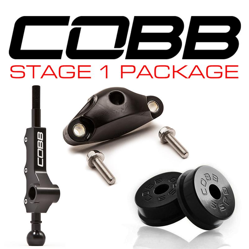 Cobb 13-18 Ford Focus ST / 16-18 Focus RS Stage 1+ Drivetrain Package (White w/Blk Shift Knob)