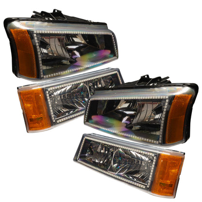 ORACLE Lighting Oracle 03-06 Chevy Silverado Pre-Assembled Headlights w/Parking Lights- w/ BC1 Controller