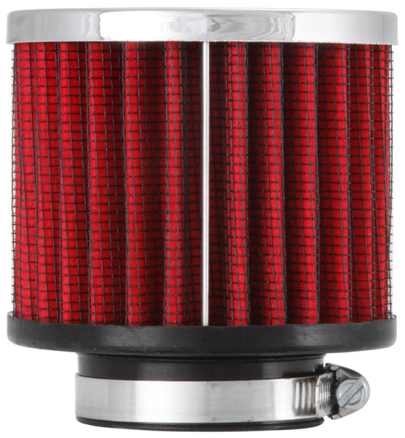 K&N Engineering K&N 1.5in Flange ID x 3in OD x 2.5in H Chrome Finish Rubber Base Crankcase Vent Filter