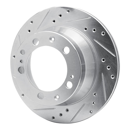 R1 Concepts R1 87-89 Porsche 944 Except Turbo Rear Left Drilled & Slotted Silver Brake Rotor