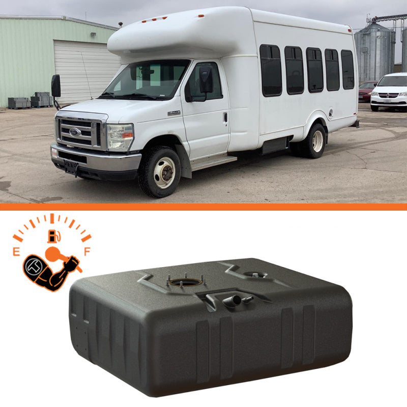Titan Fuel Tanks 99-10 Ford Econoline Cut-Away Cab & Chassis 55 Gallon After-Axle Utility Fuel Tank