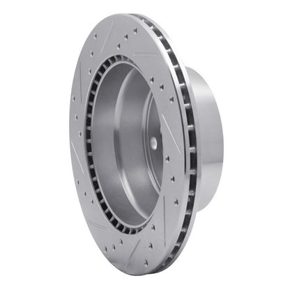 R1 Concepts R1 69-83 Porsche 911 Rear Right Drilled & Slotted Silver Brake Rotor