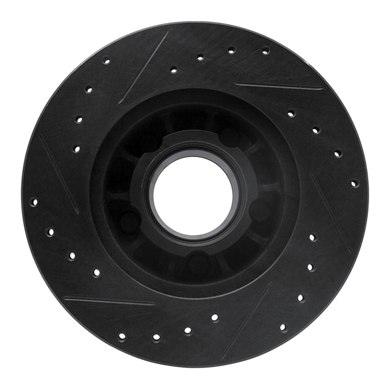 R1 Concepts R1 90-94 Ford Ranger (USA/Canada) Front Right Drilled & Slotted Black Brake Rotor