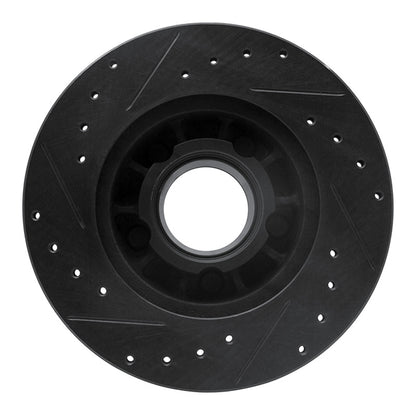 R1 Concepts R1 90-94 Ford Ranger (USA/Canada) Front Right Drilled & Slotted Black Brake Rotor