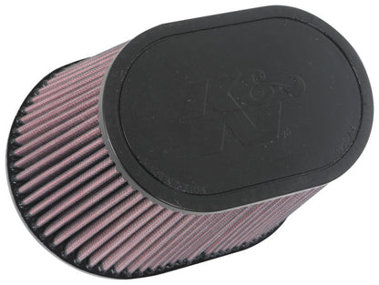 K&N Engineering K&N Universal Rubber Filter 6.25in x 4in Oval FLG / 7.375in x 5.5in Base / 6.25in x 4in Top / 5in H