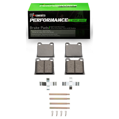 R1 Concepts R1 67-91 Mercedes-Benz 300SEL Rear Performance Sport Pads & Hardware Kit