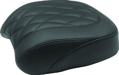 Mustang Motorcycle Mustang 18-21 Harley Fat Bob Standard Touring Passenger Seat Trapezoid - Black