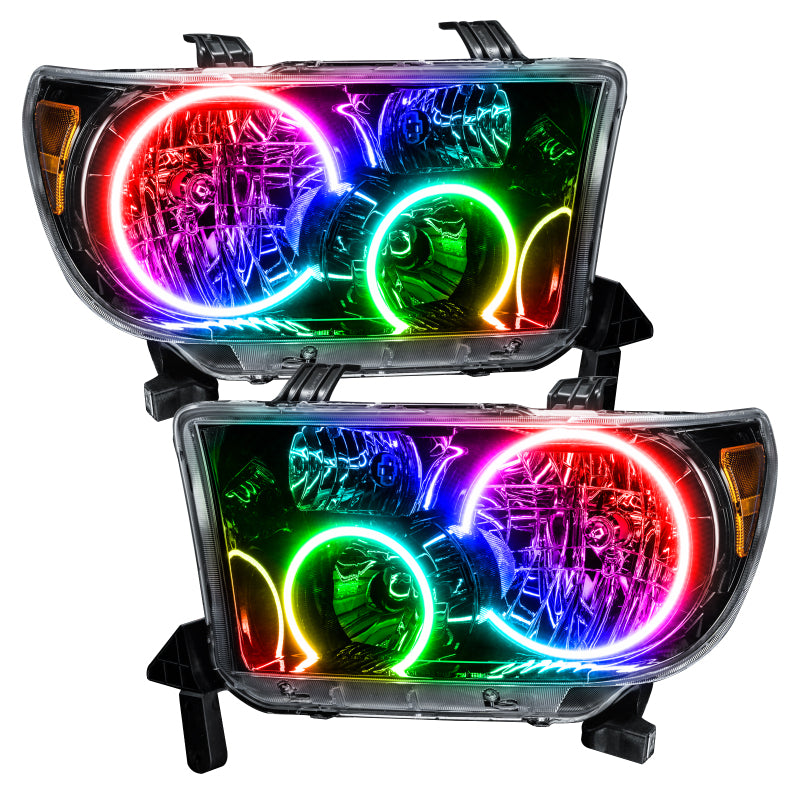 ORACLE Lighting Oracle 07-11 Toyota Tundra Pre-Assembled Headlights - Black Housing - w/ BC1 Controller