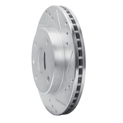 R1 Concepts R1 86-92 Ford Taurus (Excl SHO) Rear Right Front Right Drilled & Slotted Silver Brake Rotor