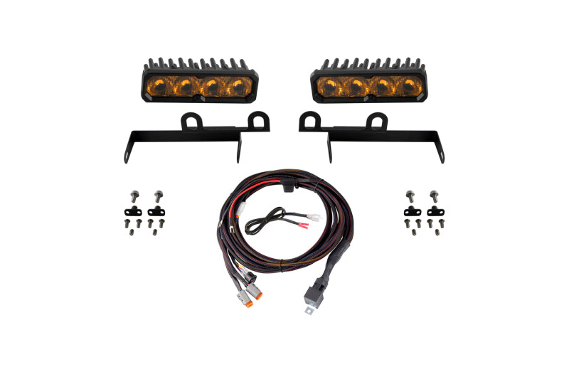 Diode Dynamics 2013-2018 Ram 1500 Ram SportExpress SS6 Pro LED Kit Yellow Driving 3000K