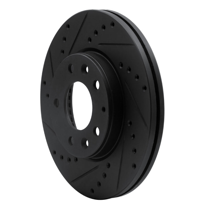 R1 Concepts R1 03-05 Mazda 6 Front Left Drilled & Slotted Black Brake Rotor