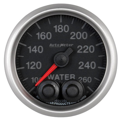 Autometer Elite 52mm 100-260 Degrees F Water Temperature Peak and Warn Gauge w/ Electronic Control