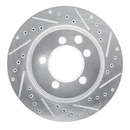 R1 Concepts R1 74-81 Dodge W150 Front Right Drilled & Slotted Silver Brake Rotor