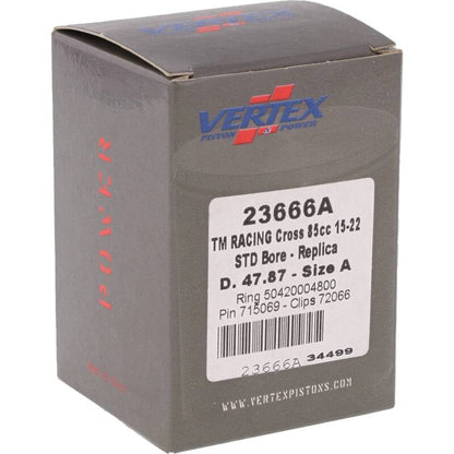 Vertex Pistons Vertex Piston 08-14 TM MX 85 85cc Cast Replica Piston Kit