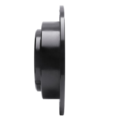 R1 Concepts R1 04-06 Kia AMANTI Rear Right Drilled & Slotted Black Brake Rotor